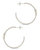 Carina CZ Studded Opal Hoop Earrings