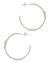 Carina CZ Studded Opal Hoop Earrings