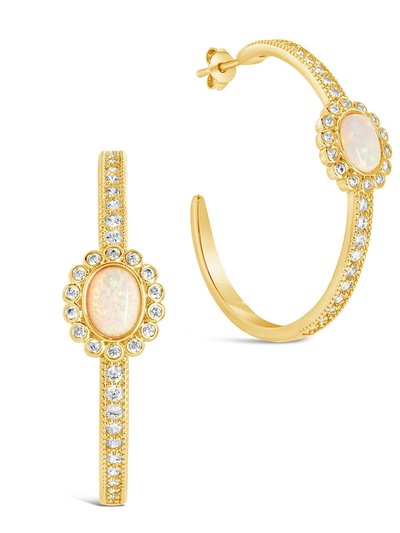 Sterling Forever Carina Hoops product