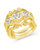 Caterina CZ Stacking Ring Set of 3 - Gold