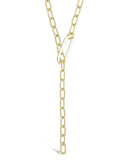 Sterling Forever Chain Link Lariat Necklace product