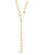 Chain Link Lariat Necklace - Gold