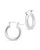 Chunky Tube Hoops - Silver