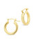 Chunky Tube Hoops - Gold