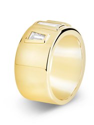 Colsie Tapered CZ Cigar Band Ring