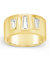 Colsie Tapered CZ Cigar Band Ring