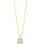 Colsie Tapered CZ Pendant Necklace