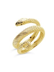 Constricting Snake Ring - Gold