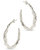 Damaris CZ Molten Metal Hoop Earrings