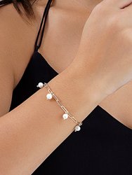 Dangling Pearl Linked Bracelet