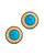Doria CZ Turquoise Stud Earrings