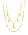 Evil Eye, Hamsa, & Figaro Chain Layered Necklace - Gold
