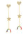 Fai Dangle Studs - Gold