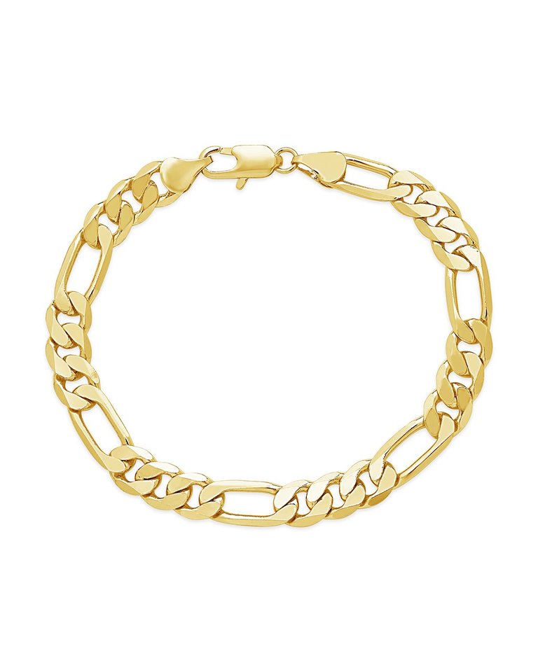 Figaro Chain Bracelet - Gold