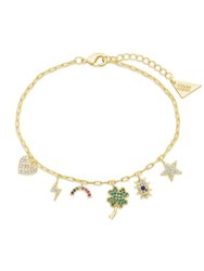 Iris Charm Bracelet - Gold