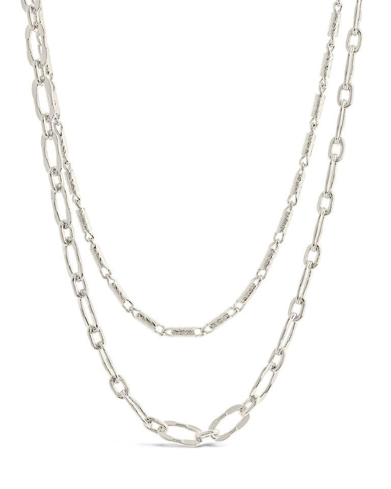 Isadora Layered Necklace - Silver