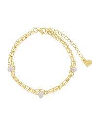 Ivy Double Chain Bracelet - Gold