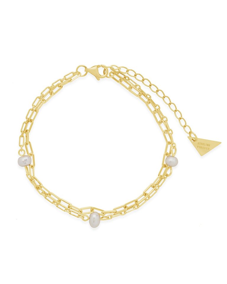 Ivy Double Chain Bracelet - Gold