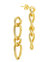 Jacqueline Chain Drop Stud Earrings - Gold