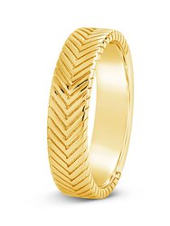 Jeanne Herringbone Chain Ring