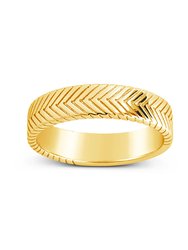 Jeanne Herringbone Chain Ring