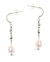 June CZ Flower & Pearl Hoop Earrings