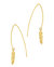 Keilani Monstera Leaf Threader Earrings