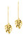 Keilani Monstera Leaf Threader Earrings