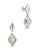 Kenza Drop Earrings - Silver