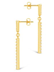 Kiki CZ Drop Stud Earrings