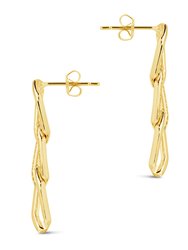 Kinslee Chain Drop Stud Earrings