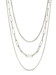 Kori Triple Layered Necklace - Silver