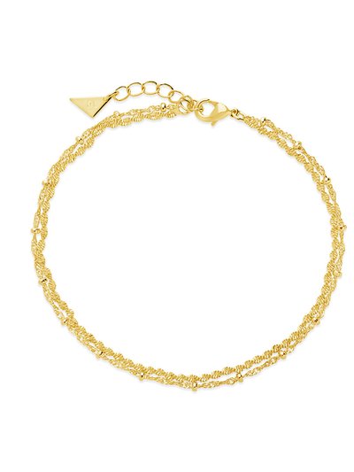 Sterling Forever Kyra Layered Chain Anklet product