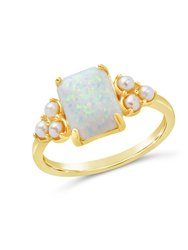 Lana Pearl & Opal Ring - Gold