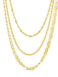 Lanora Layered Necklace - Gold