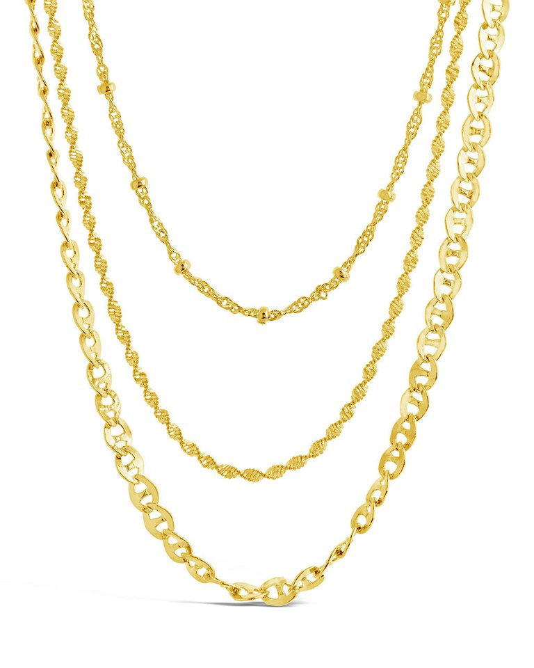 Lanora Layered Necklace - Gold