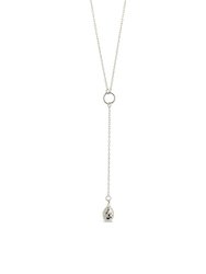 Lee Molten Metal Lariat Necklace - Silver