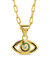 Leidy CZ & Mother of Pearl Evil Eye Pendant Necklace - Gold