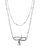 Linked Snake Layered Necklace - Silver