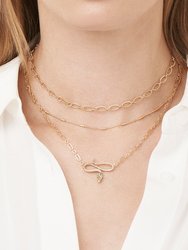 Linked Snake Layered Necklace