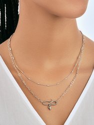 Linked Snake Layered Necklace