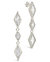Lissie CZ Drop Stud Earrings - Silver