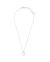 Marisole CZ Rose Petal Outline Pendant Necklace