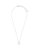 Marisole CZ Rose Petal Outline Pendant Necklace