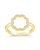 Marisole CZ Rose Petal Outline Ring