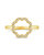 Marisole CZ Rose Petal Outline Ring