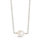 Medium Pearl Pendant Necklace - Silver