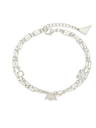 Melina Charm Bracelet - Silver