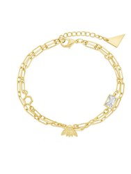 Melina Charm Bracelet - Gold