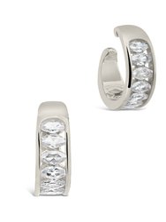 Mira CZ Ear Cuff Set Earrings - Silver